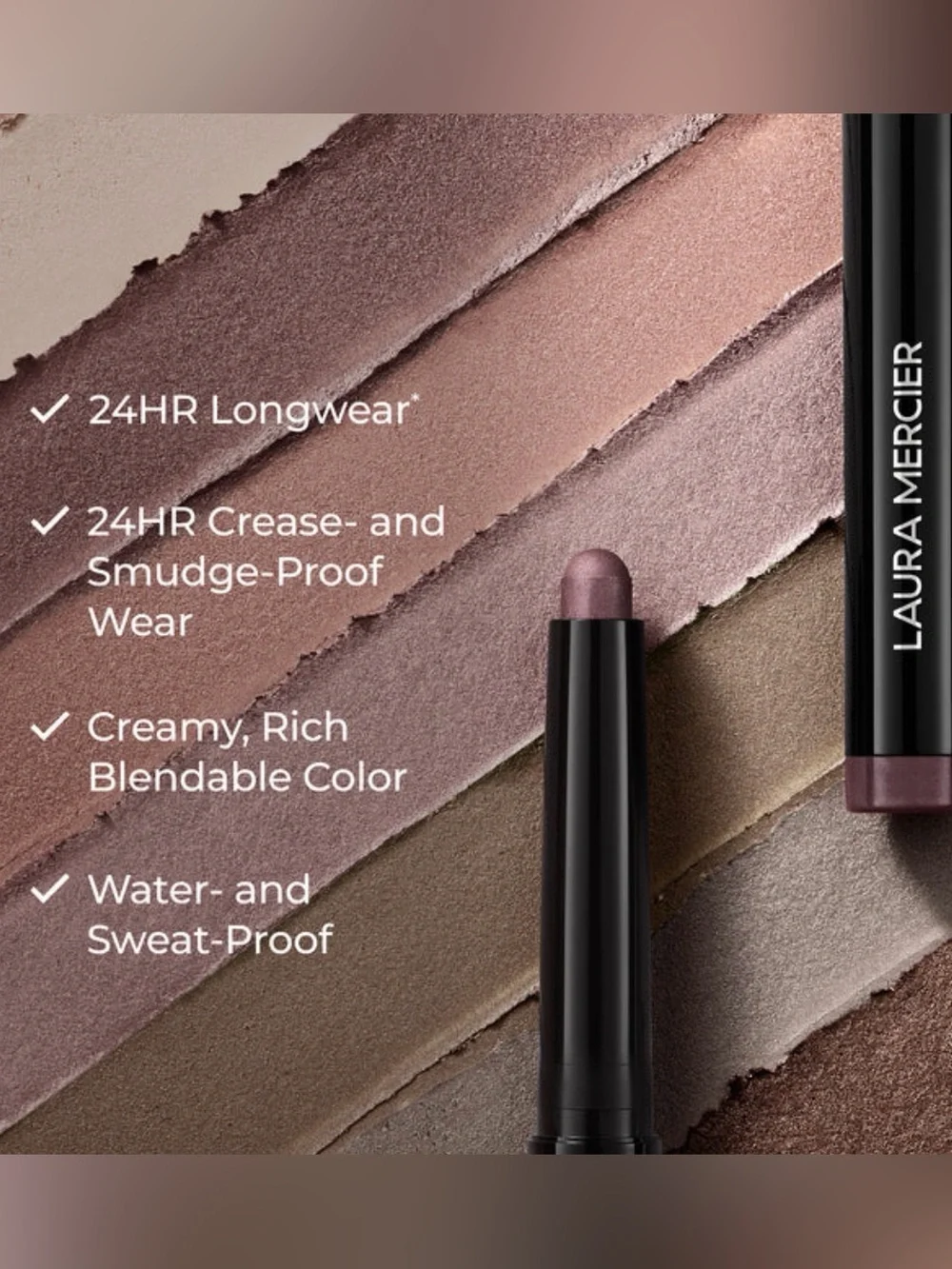 Laura Mercier Caviar Stick Eye Shadow in Rosegold 0.5g NIB